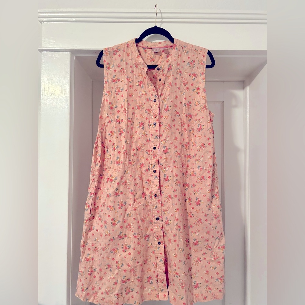 Floral Canyon River Blues dress
